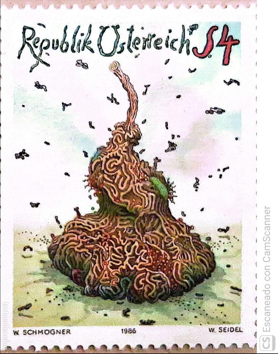Sellos: Austria. 1695 Arte moderno (XII): Descomposici&oacute;n de Walter Schmoegner. 1986. Sellos nuevos y numerac