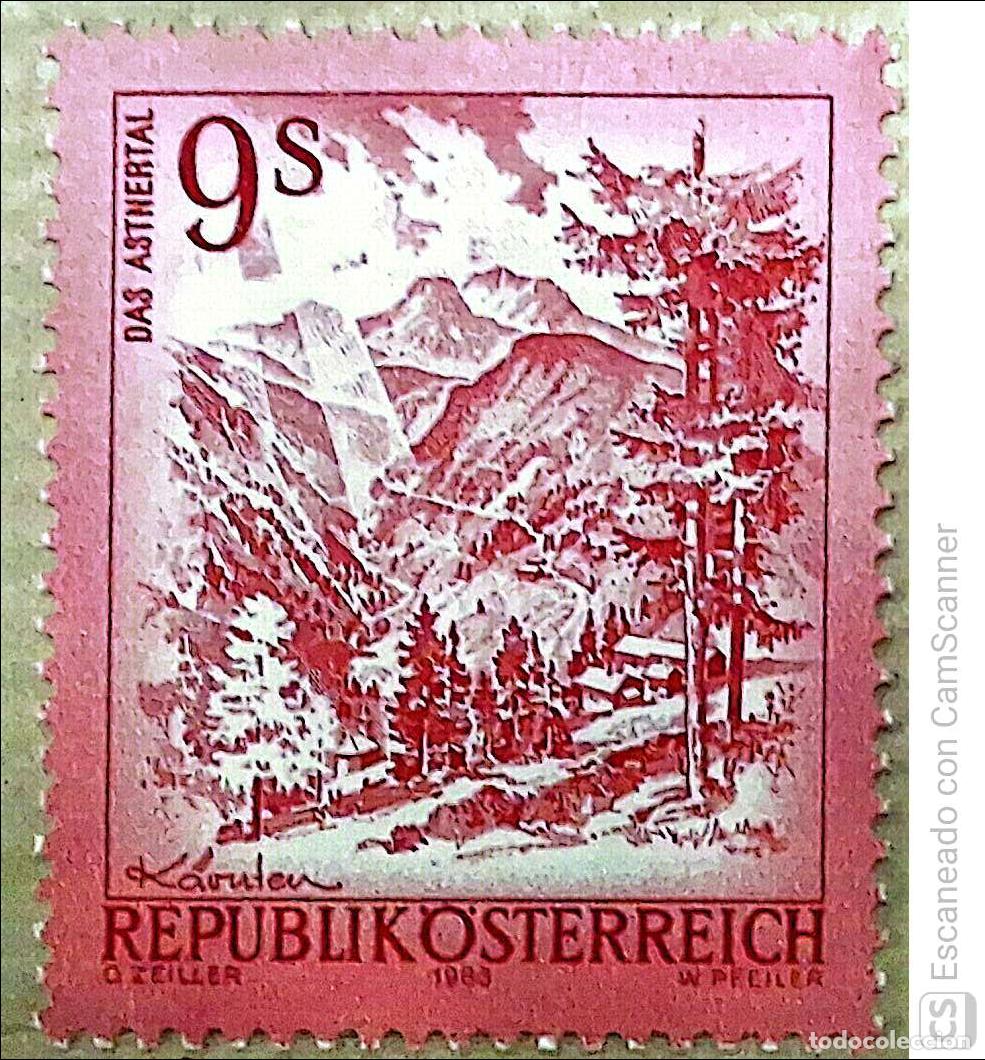 Sellos: Austria. 1559 Serie b&aacute;sica: Paisaje de Asten en Carintia y los Dolomitas. 1983. Sellos nuevos y nume