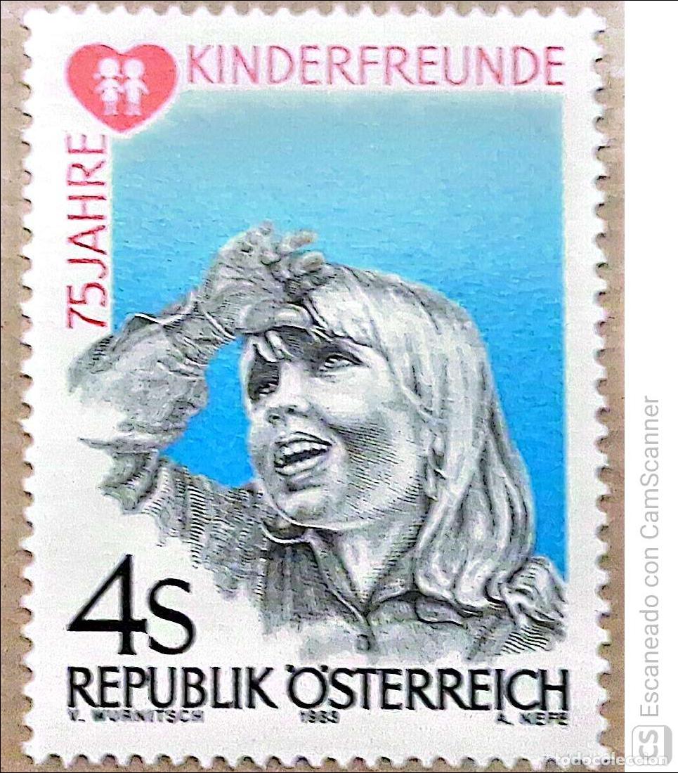 Sellos: Austria. 1561 Institucion de asistencia a la infancia Kinderfreunde. 1983. Sellos nuevos y numeraci&oacute;