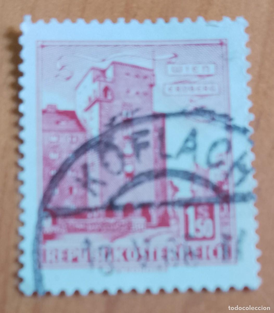 Sellos: AUSTRIA - V/F 1.50 S - WIEN ERDBERG - MATASELLO IDENTIFICATIVO: 18.V.66 KOFLACH