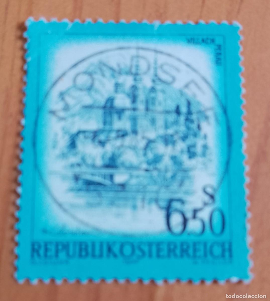 Sellos: AUSTRIA - V/F 6.50 S - VILLACH PERAU - MATASELLO IDENTIFICATIVO: 6.5.85 MONDSEE