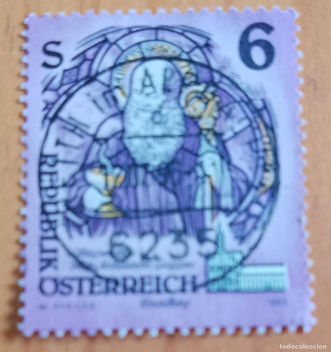 Sellos: AUSTRIA - V/F 6 S - A&Ntilde;O 1993, BENEDICTO DE NURSIA - MATASELLO IDENT.: 12.7.95 REITH IM AIPBACHTAL