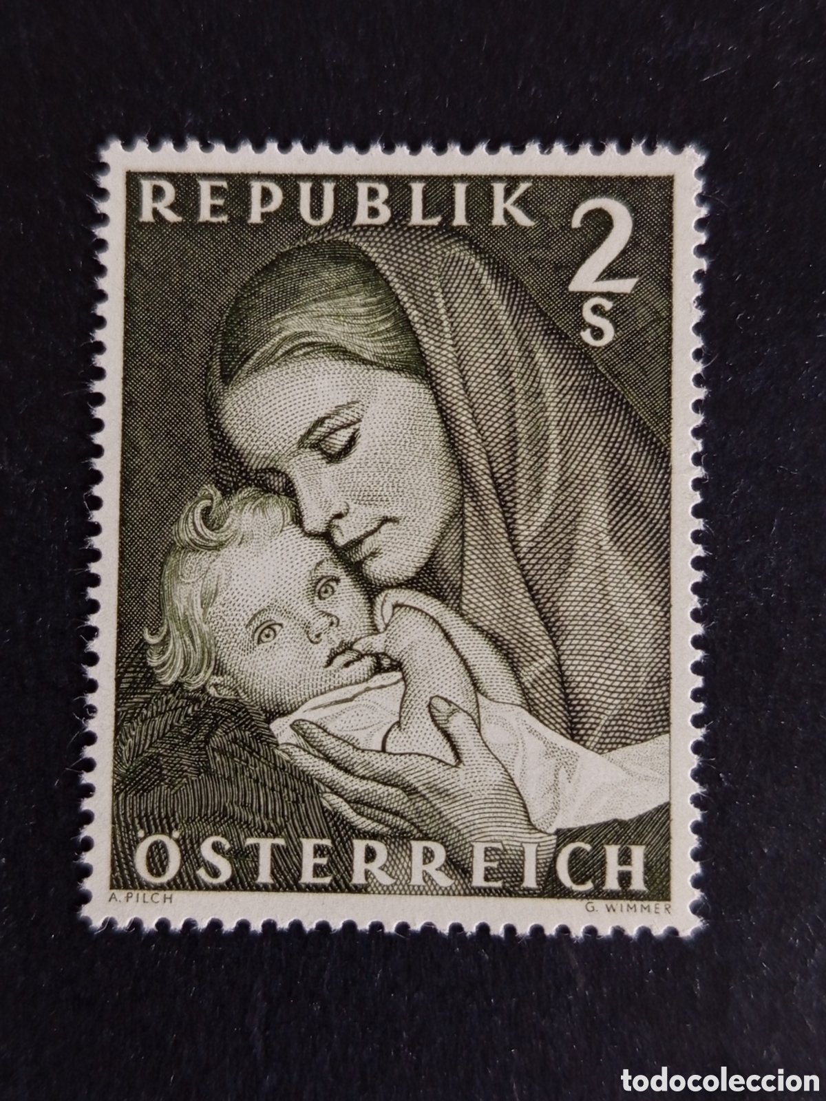 Sellos: AUSTRIA, 1968. D&iacute;a de la madre. Yvert 1092. Pedido m&iacute;nimo 3 &euro;. Ver fotos. Serie completa en nuevo