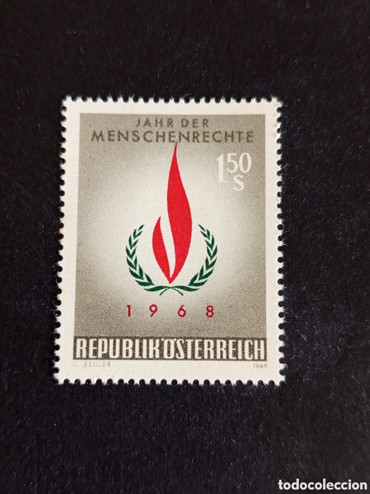 Sellos: AUSTRIA, 1968. A&ntilde;o de los Derechos Humanos. Yvert 1101. Pedido m&iacute;nimo 3 &euro;. Ver fotos. Serie completa