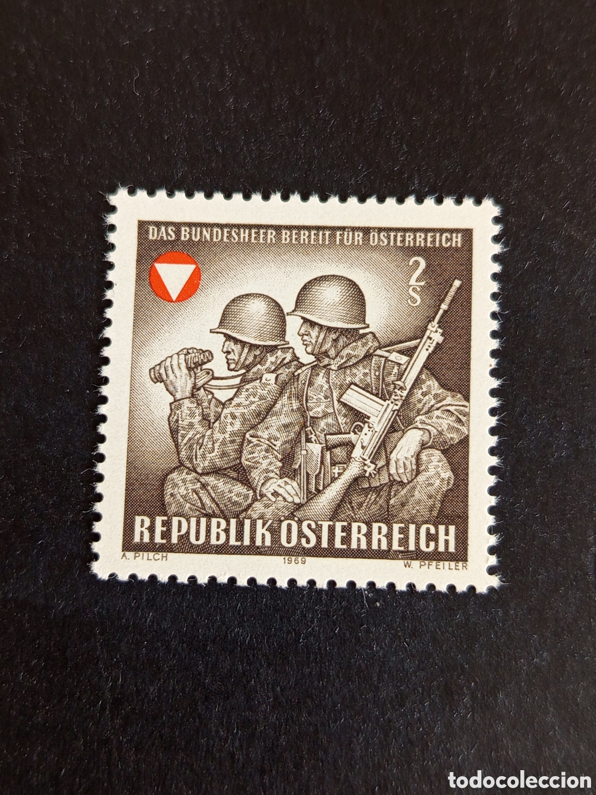 Sellos: AUSTRIA, 1969. Ej&eacute;rcito Federal. Guardia Fronteriza. Yvert 1123. Ver fotos. Pedido m&iacute;nimo 3 &euro;.