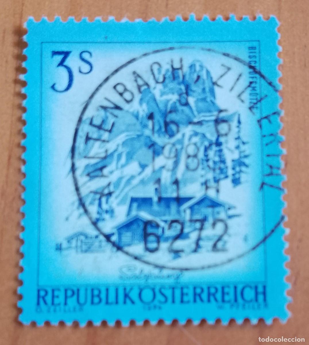 Sellos: AUSTRIA - V/F 3 S - BISCHOFSM&Uacute;TZE, MONTA&Ntilde;A -A&Ntilde;O 1974 -MATASELLO IDENTIFICATIVO: 16.6.1986 KALTENBACH