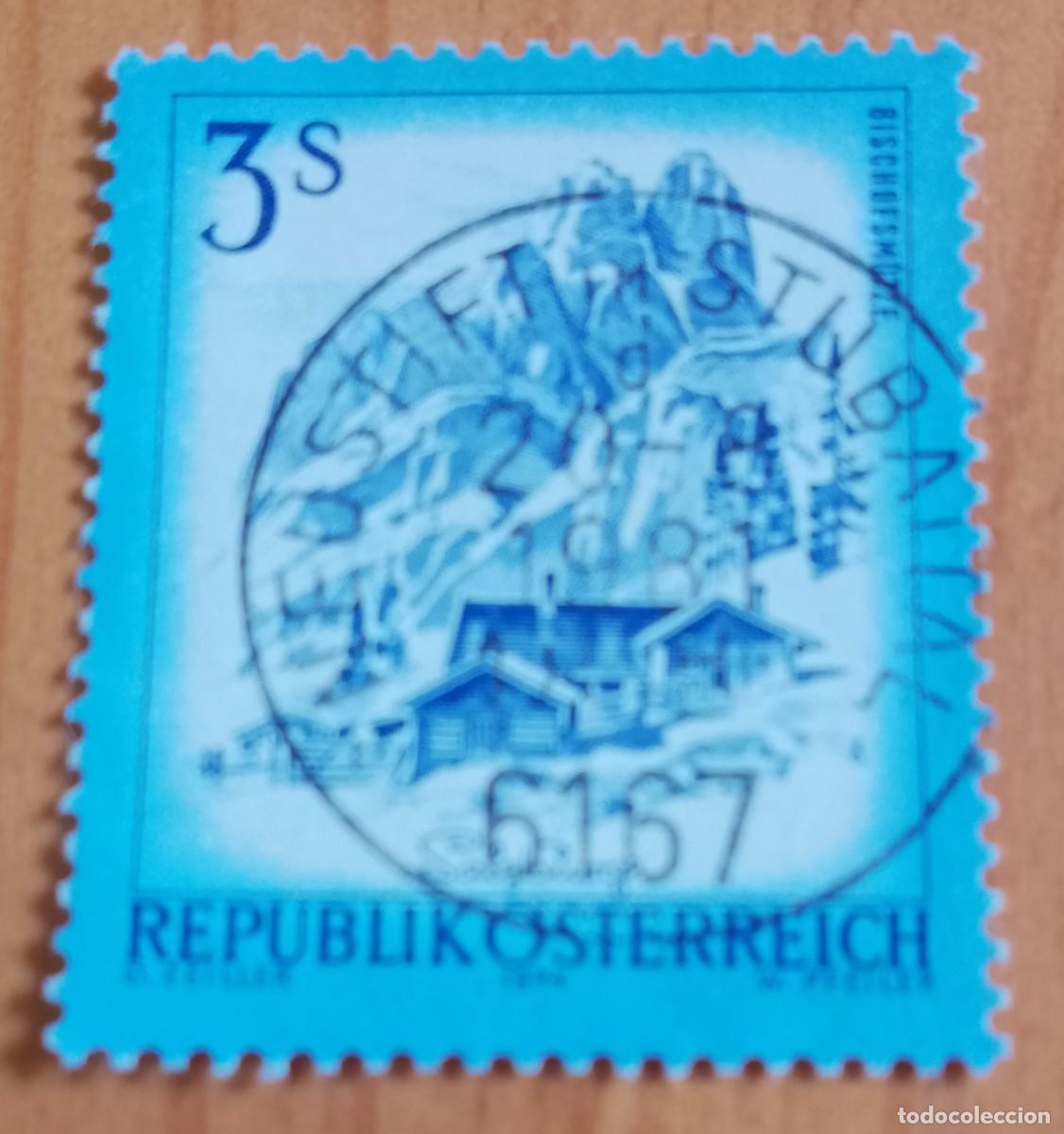Sellos: AUSTRIA - V/F 3 S - BISCHOFSM&Uacute;TZE, MONTA&Ntilde;A -A&Ntilde;O 1974 -MATASELLO IDENTIFICATIVO: 20.8.1981 NEUSTIFT