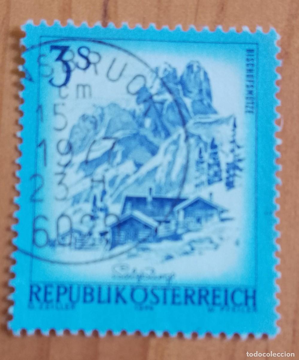 Sellos: AUSTRIA - V/F 3 S- BISCHOFSM&Uacute;TZE, MONTA&Ntilde;A -A&Ntilde;O 1974 -MATASELLO IDENTIFICATIVO: 15.6.1977 INN SBRUCK