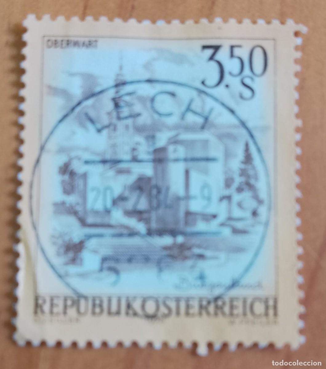 Sellos: AUSTRIA - V/F 3,50 S- OBERWART- A&Ntilde;O 1978 - MATASELLO IDENTIFICATIVO: 20.2.84 LECH