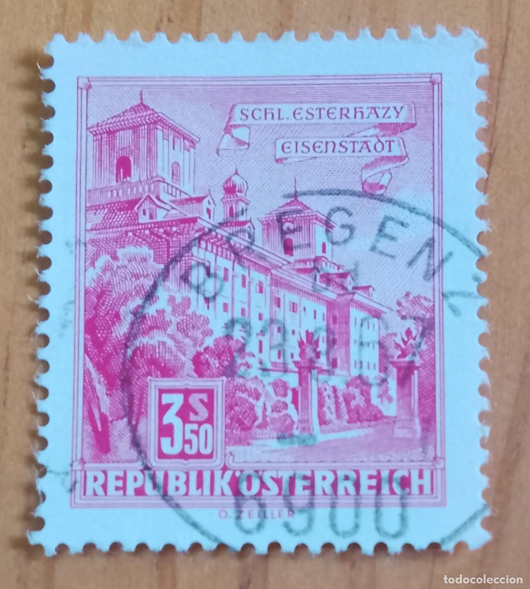 Sellos: AUSTRIA - V/F 3,50 S- SCHL. ESTERHAZY, EISENSTADT - MATASELLO IDENTIFICATIVO: 23.8.67 BREGENZ