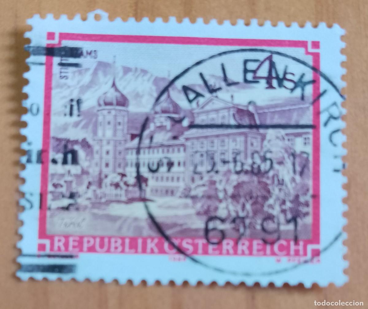 Sellos: AUSTRIA - V/F 4 S- STIFT STAMS- MATASELLO IDENTIFICATIVO: 23.6.86 GALLENKIRCH