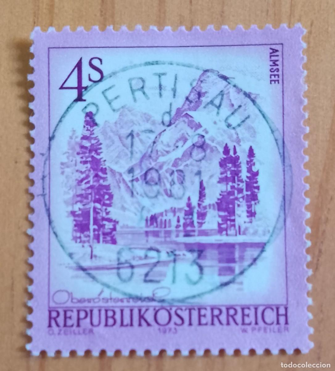 Sellos: AUSTRIA - V/F 4 S- ALMSEE- MATASELLO IDENTIFICATIVO: 17.8.1981 PERTISAU