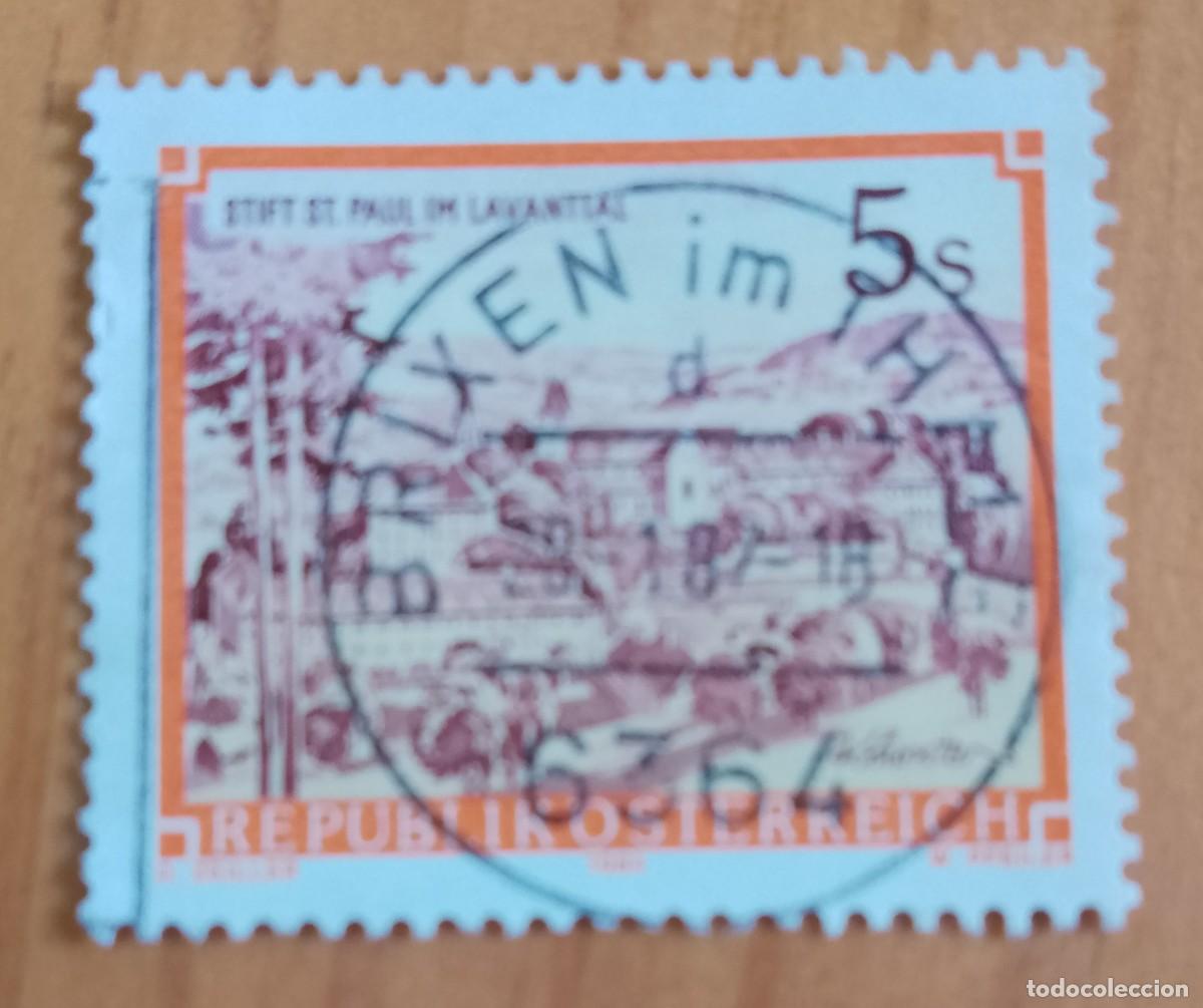 Sellos: AUSTRIA - V/F 5 S- STIFT ST. PAUL IM LAVANTTAL - MATASELLO IDENTIFICATIVO: 28.1.87 BRIXEN IM THALE