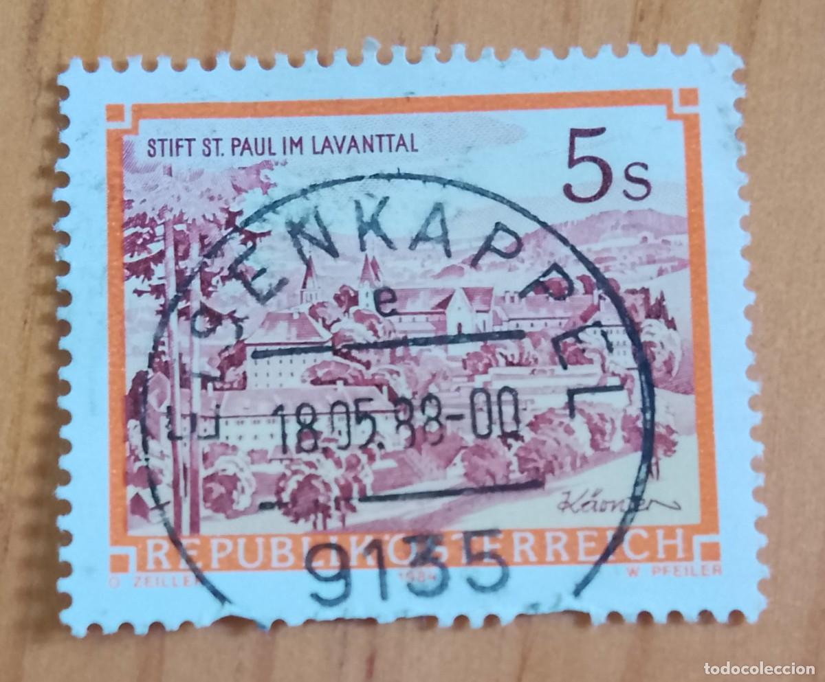 Sellos: AUSTRIA - V/F 5 S- STIFT ST. PAUL IM LAVANTTAL - MATASELLO IDENTIFICATIVO: 18.05.88 EISENKAPPEL