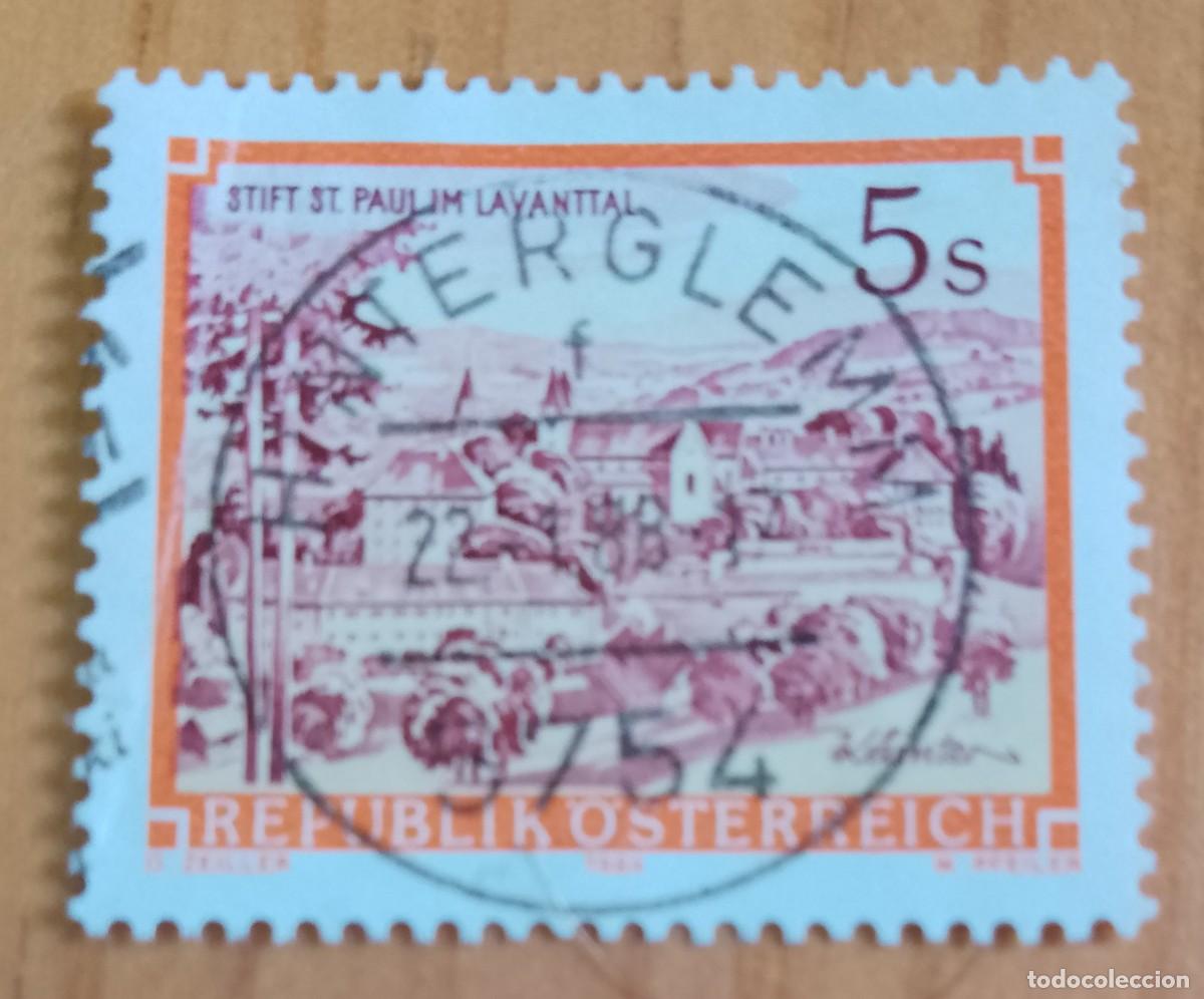 Sellos: AUSTRIA - V/F 5 S- STIFT ST. PAUL IM LAVANTTAL - MATASELLO IDENTIFICATIVO: 22.1.88 HINTERGIEMM