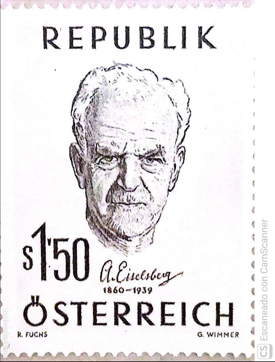 Sellos: Austria. 918 Profesor Anton Eiselsberg. 1969. Sellos nuevos y numeraci&oacute;n Yvert.