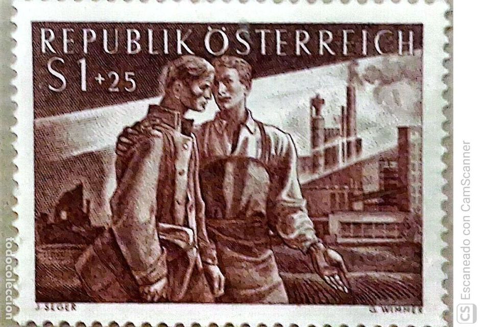 Sellos: Austria. 852 En beneficio de los prisioneros repatriados. 1955. Sellos nuevos y numeraci&oacute;n Yvert.