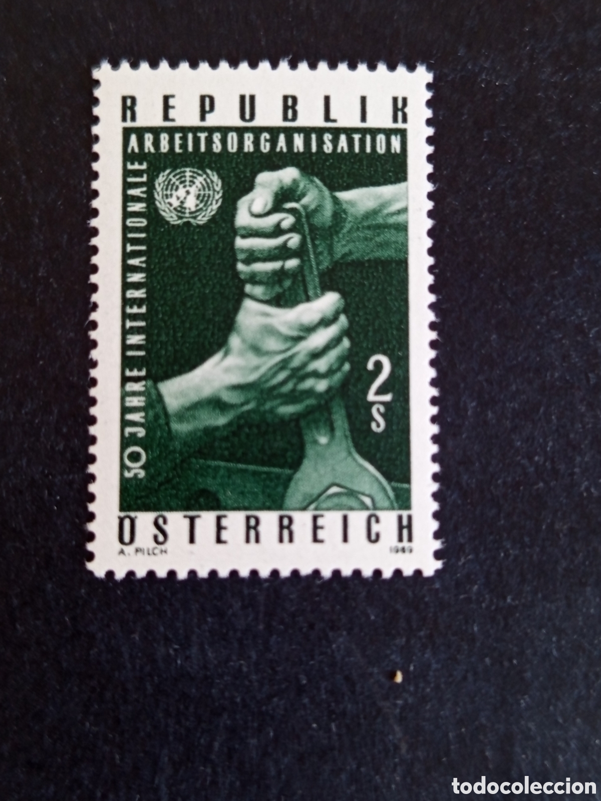 Sellos: AUSTRIA, 1969. 50 Aniversario OIT. Yvert 1135. Ver fotos. Pedido m&iacute;nimo 3 &euro;. Serie completa en nuevo