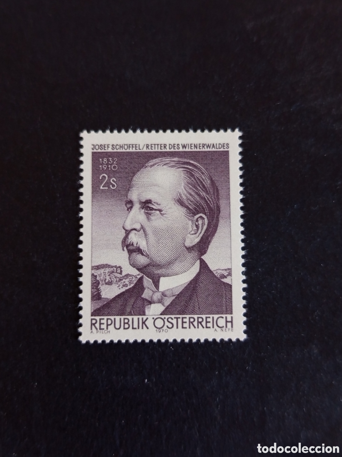 Sellos: AUSTRIA, 1970. Josef Schoffel. Yvert 1150. Ver fotos. Pedido m&iacute;nimo 3 &euro;. Serie completa en nuevo