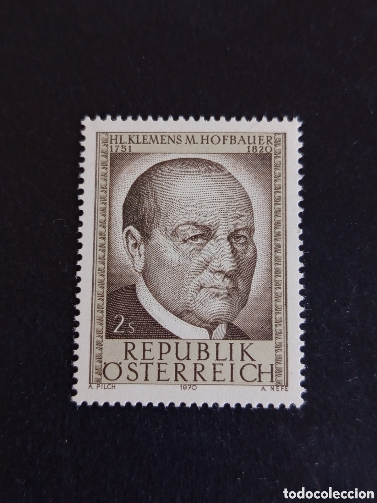 Sellos: AUSTRIA, 1970. San Cl&eacute;ment M. Hofbauer. Yvert 1151. Ver fotos. Pedido m&iacute;nimo 3 &euro;. Serie completa