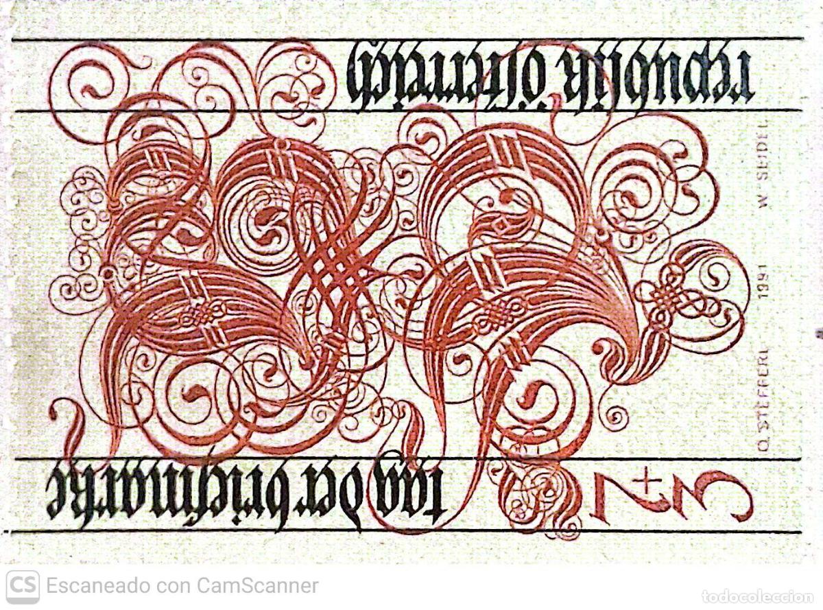 Sellos: Austria. 1861 D&iacute;a del Sello: Letras B y P iluminadas. 1990. Sellos nuevos y numeraci&oacute;n Yvert