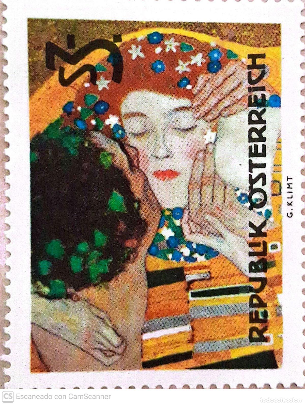 Sellos: Austria. 991 El beso de Gustave Klimt. 1964. Sellos nuevos y numeraci&oacute;n Yvert