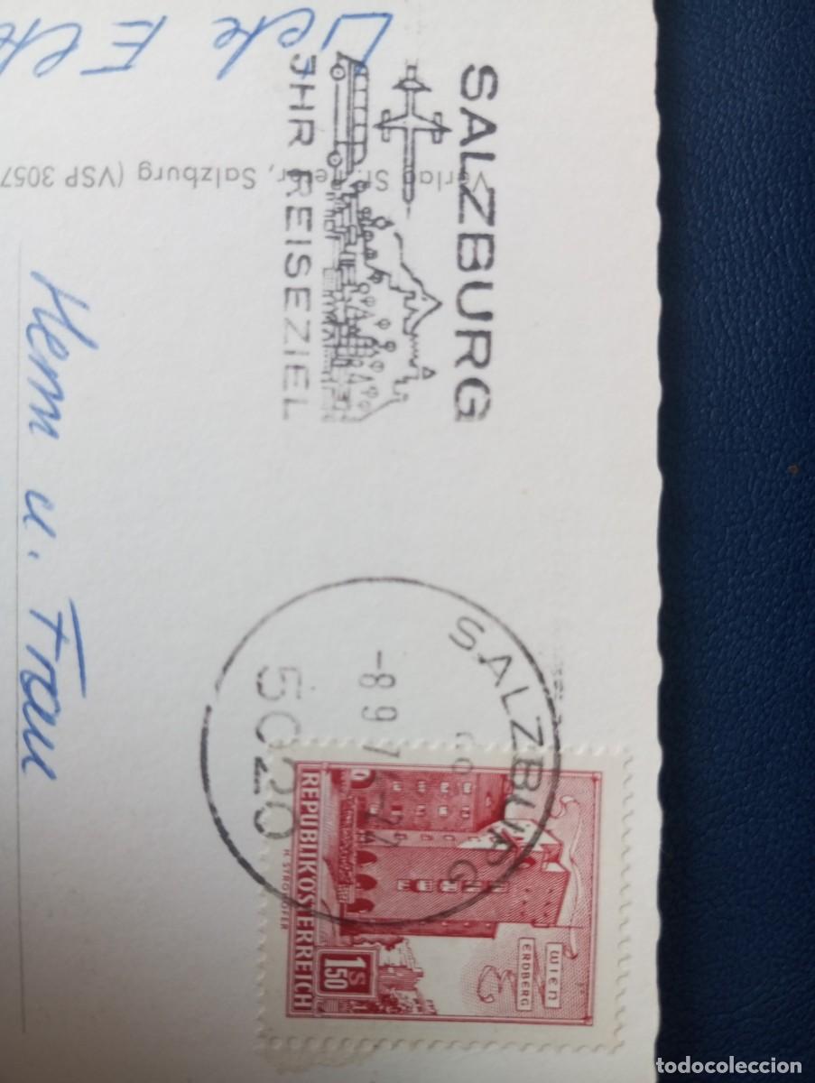 Sellos: POSTAL AUSTRIACA , SALZBURGO,CIRCULADA, MATASELLOS ESPECIAL