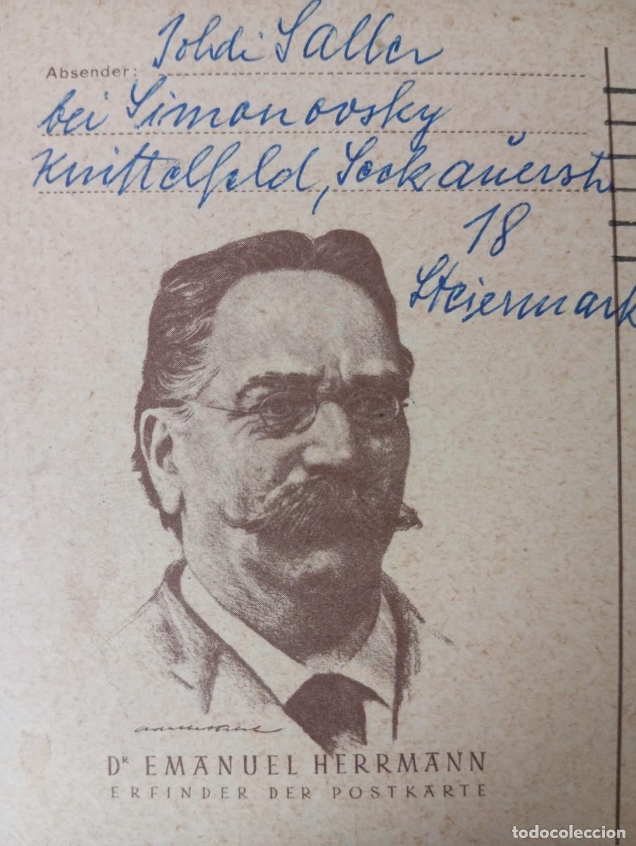 Sellos: AUSTRIA, 1960, ENTERO POSTAL EMANUEL HERRMANN - Foto 2