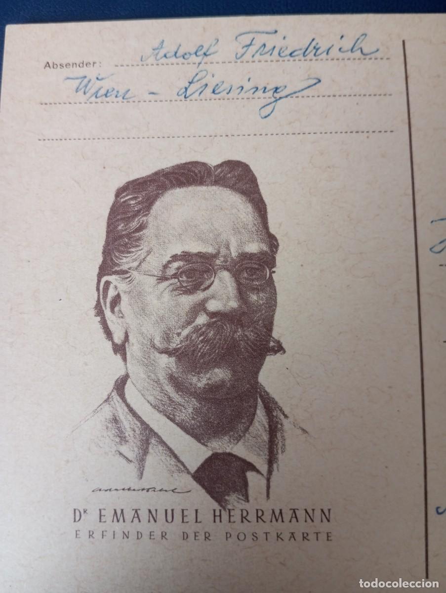 Sellos: AUSTRIA, 1959, ENTERO POSTAL EMANUEL HERRMANN - Foto 2