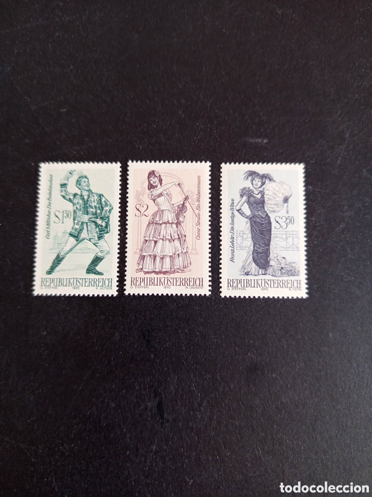 Sellos: AUSTRIA, 1970. &Oacute;peras c&eacute;lebres. Yvert 1160/2. Ver fotos. Pedido m&iacute;nimo 3 &euro;. Serie completa en nuevo