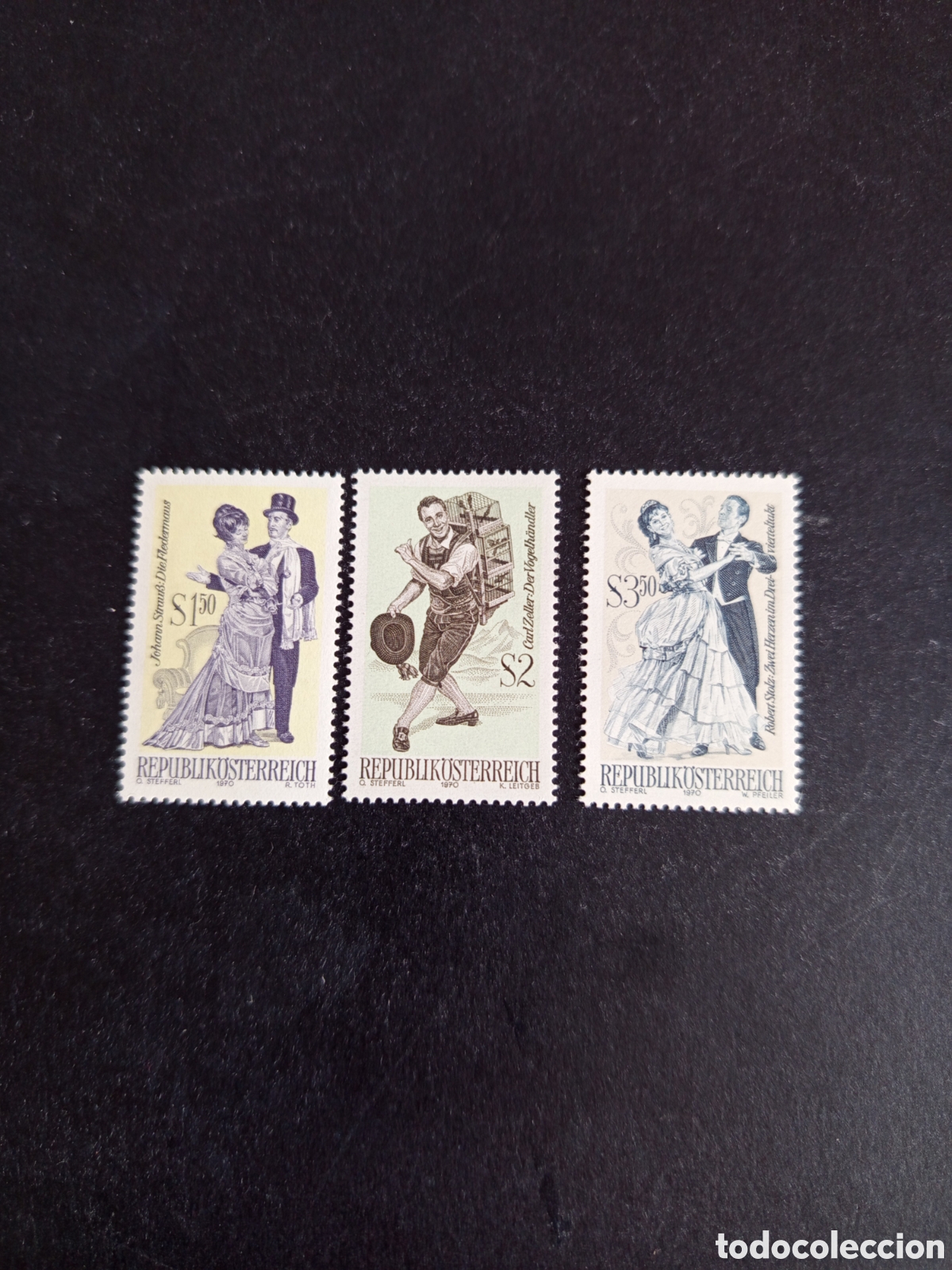Sellos: AUSTRIA, 1970. &Oacute;peras c&eacute;lebres. Yvert 1167/9. Ver fotos. Pedido m&iacute;nimo 3 &euro;. Serie completa en nuevo
