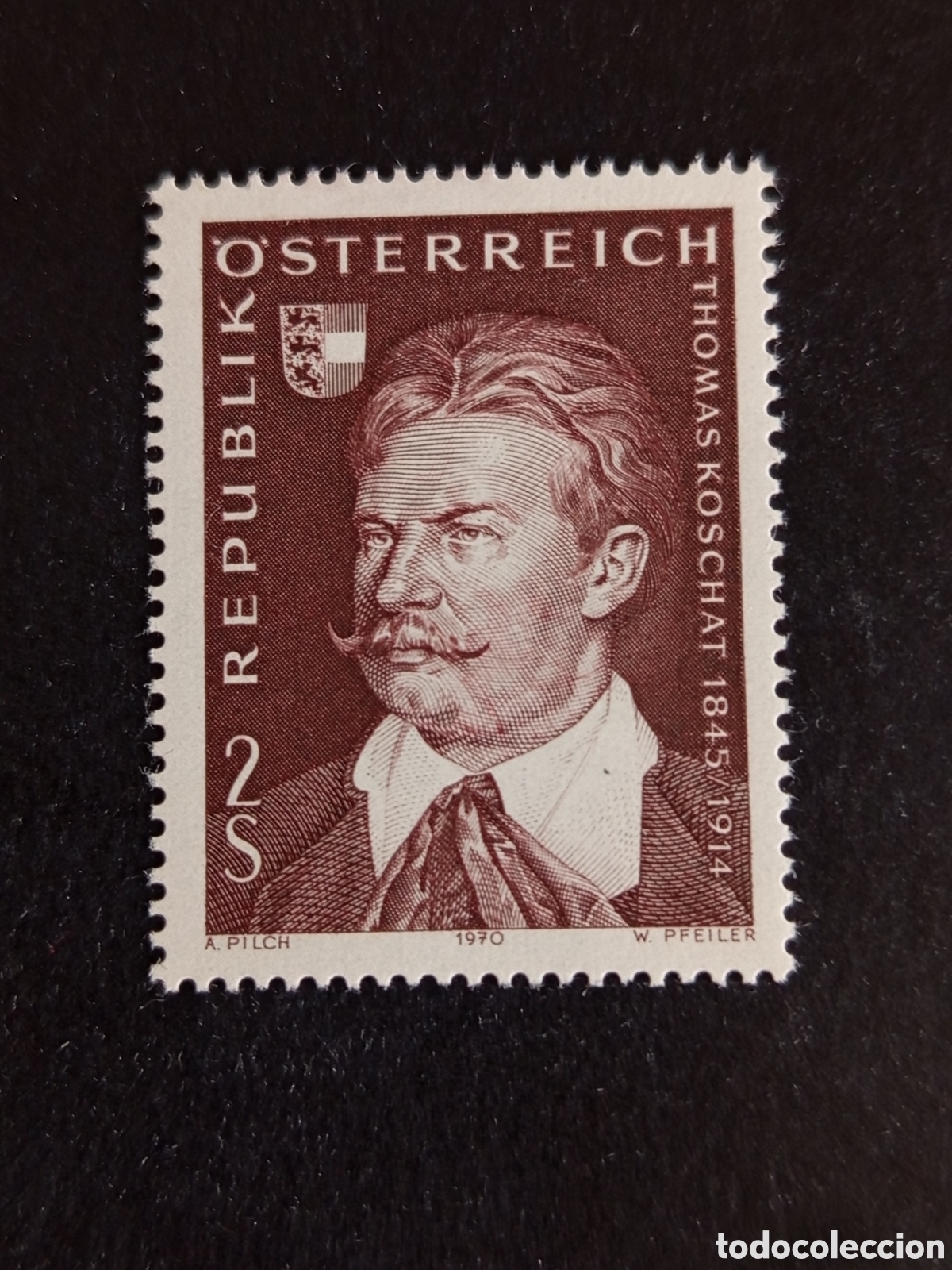 Sellos: AUSTRIA, 1970. Thomas Koschat. Yvert 1165. Ver fotos. Pedido m&iacute;nimo 3 &euro;. Serie completa en nuevo