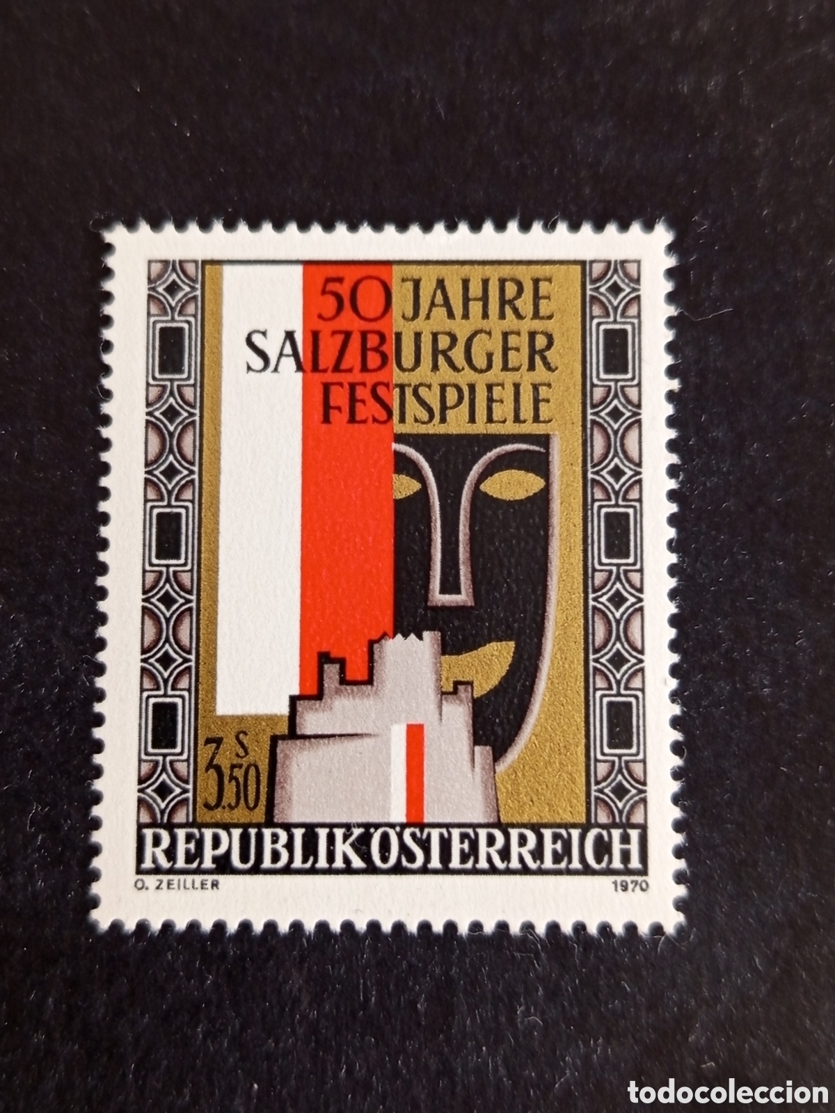 Sellos: AUSTRIA, 1970. Festival de m&uacute;sica. Emblema. Yvert 1163. Ver fotos. Pedido m&iacute;nimo 3 &euro;. Serie completa