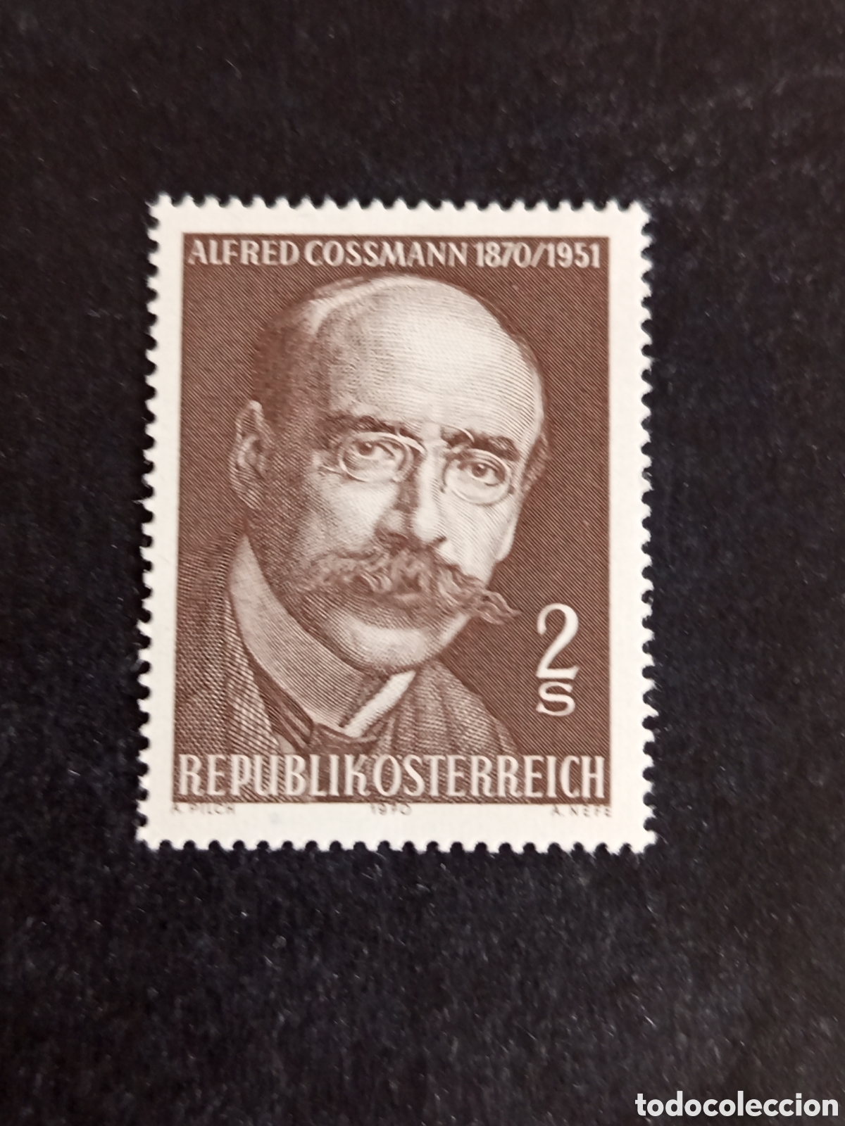 Sellos: AUSTRIA, 1970. Alfredo Cossmann, grabador. Yvert 1172. Ver fotos. Pedido m&iacute;nimo 3 &euro;. Serie completa