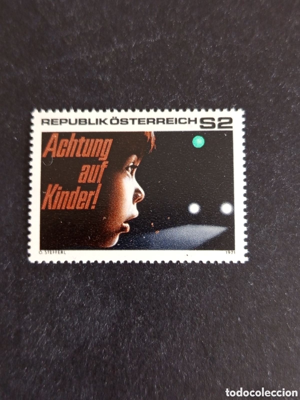 Sellos: AUSTRIA, 1971. Seguridad en carretera . Ni&ntilde;o. Yvert 1183. Ver fotos. Pedido m&iacute;nimo 3 &euro;.