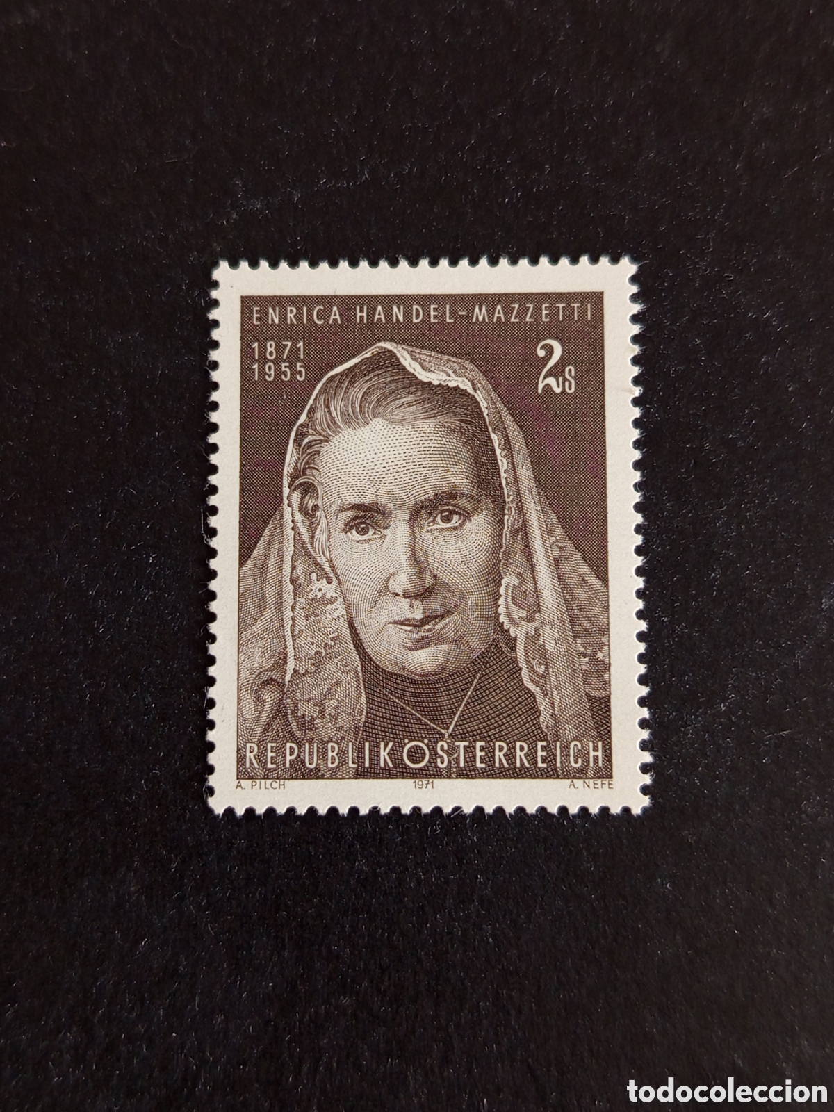 Sellos: AUSTRIA, 1971. Enrica Handel-Mazetti, poetisa. Yvert 1182. Ver fotos. Pedido m&iacute;nimo 3 &euro;.