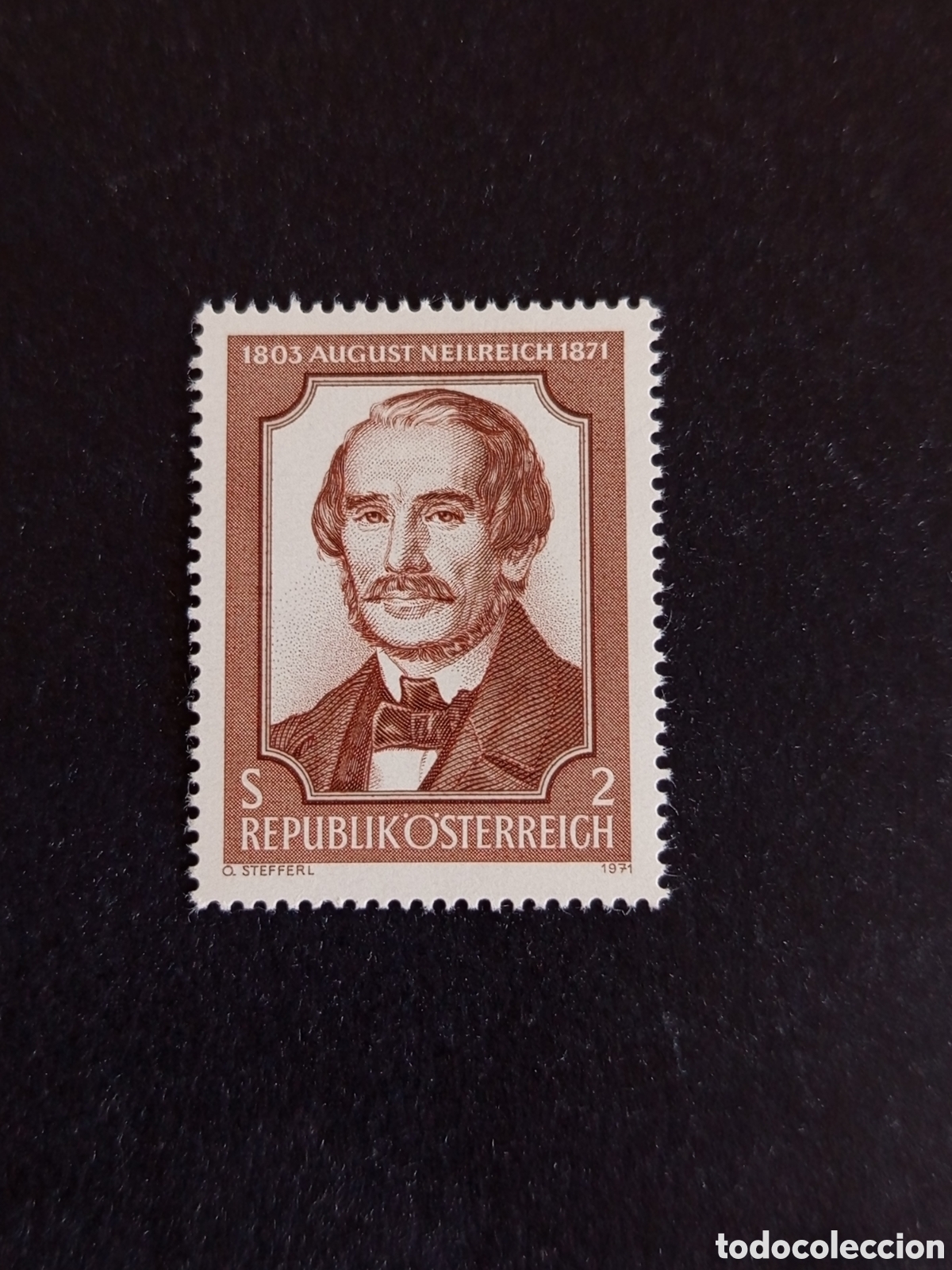 Sellos: AUSTRIA, 1971. August Neilreich, bot&aacute;nico . Yvert 1193. Ver fotos. Pedido m&iacute;nimo 3 &euro;. Serie completa