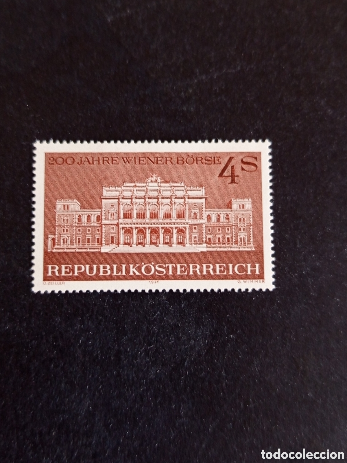 Sellos: AUSTRIA, 1971. Bolsa de Viena. Edificio. Yvert 1196. Ver fotos. Pedido m&iacute;nimo 3 &euro;. Serie completa