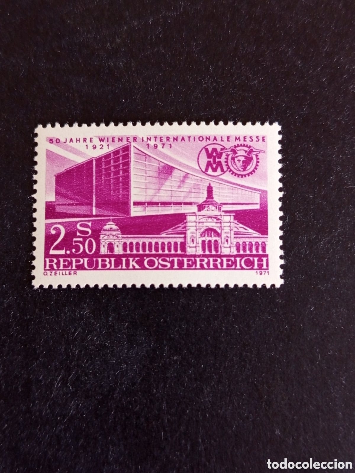 Sellos: AUSTRIA, 1971. Feria Internacional de Viena. Edificio. Yvert 1197. Ver fotos. Pedido m&iacute;nimo 3 &euro;.