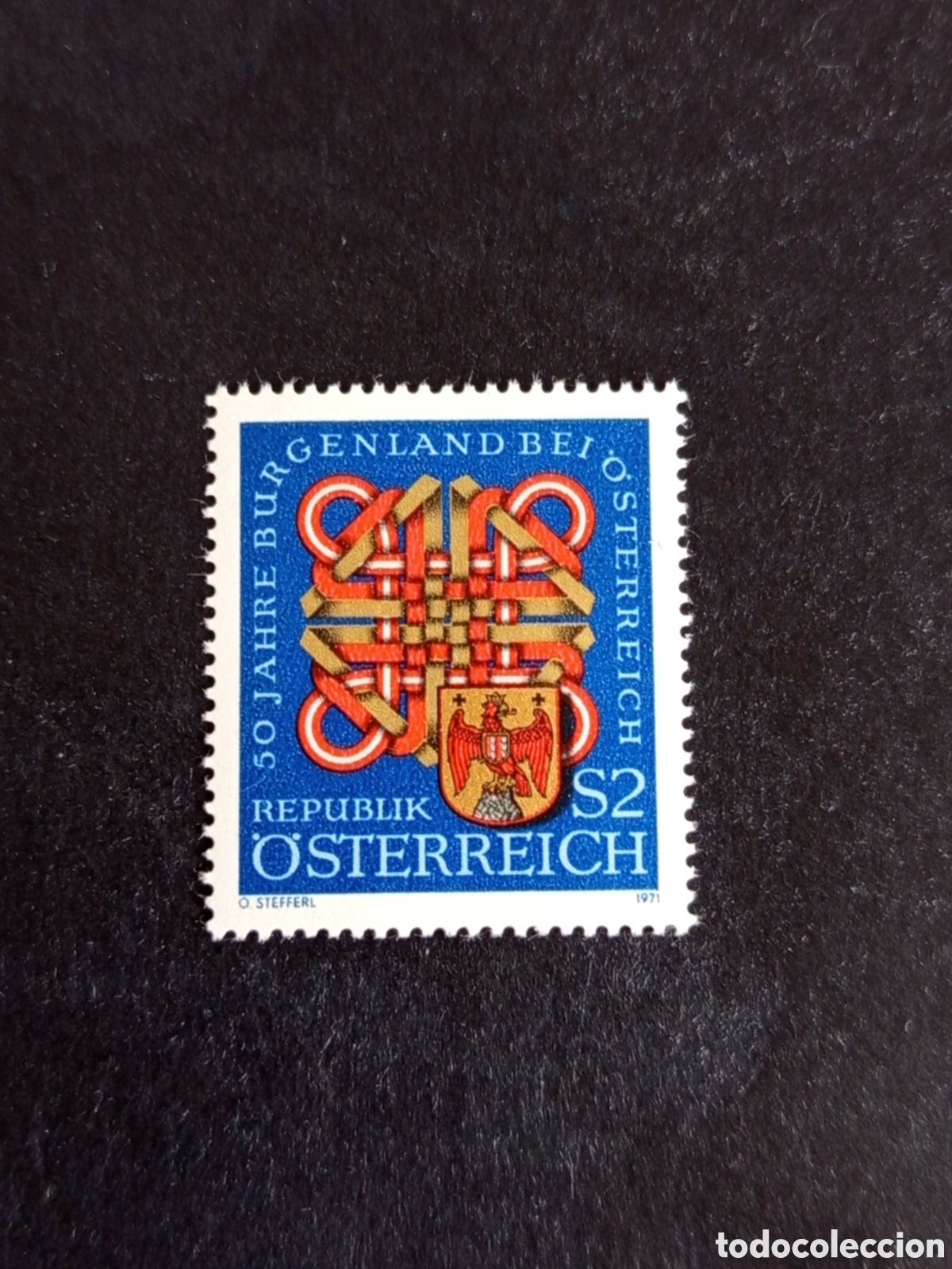 Sellos: AUSTRIA, 1971. Escudo de armas de Burgenland. Yvert 1199. Ver fotos. Pedido m&iacute;nimo 3 &euro;.