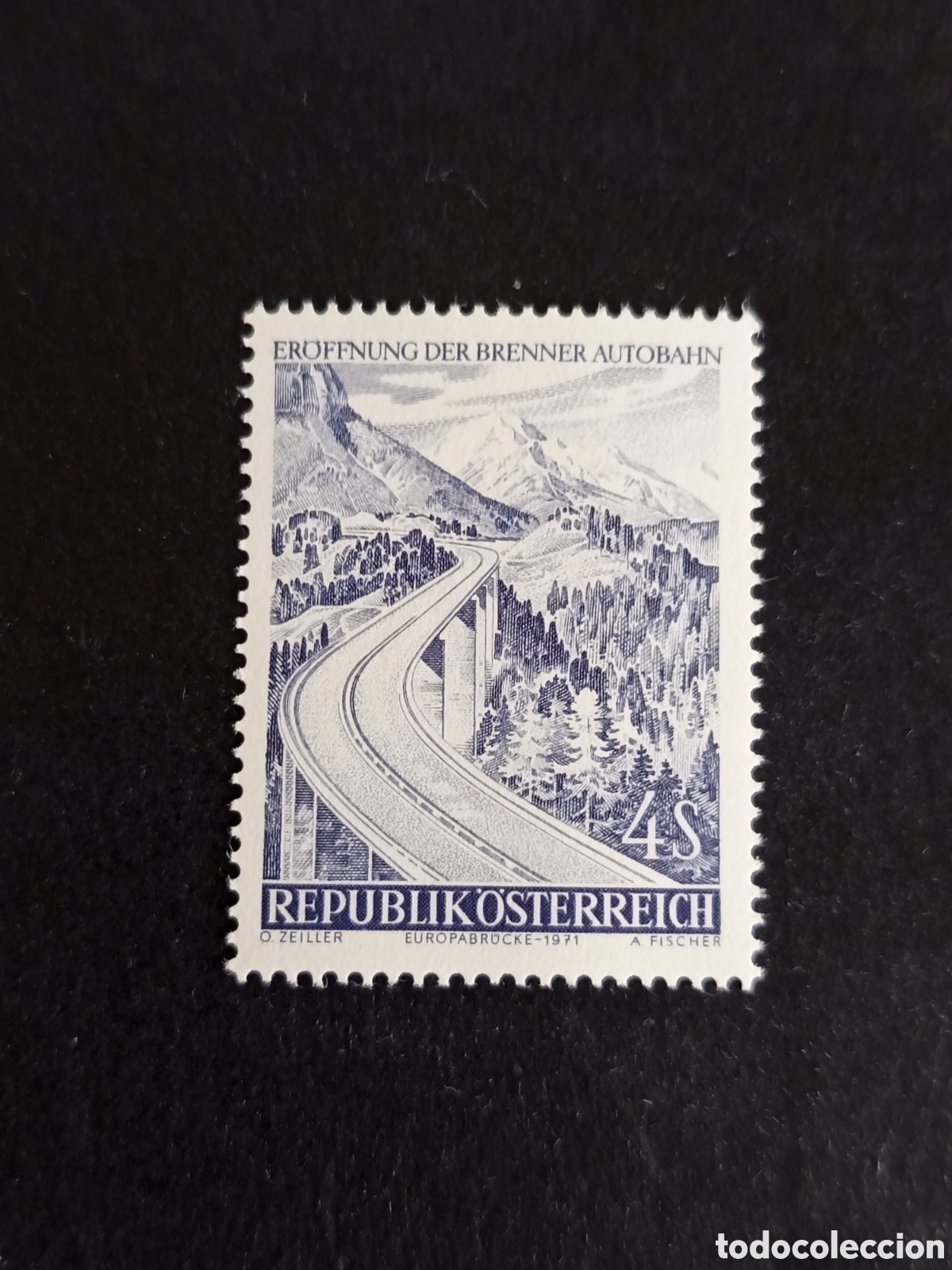 Sellos: AUSTRIA, 1971. Autopista de Brenner. Puente. Yvert 1201. Ver fotos. Pedido m&iacute;nimo 3 &euro;.