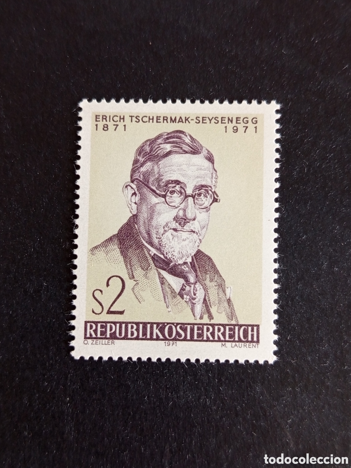 Sellos: AUSTRIA, 1971. Erich Tschermak-Seysenegg, sabio. Yvert 1206. Ver fotos. Pedido m&iacute;nimo 3 &euro;.