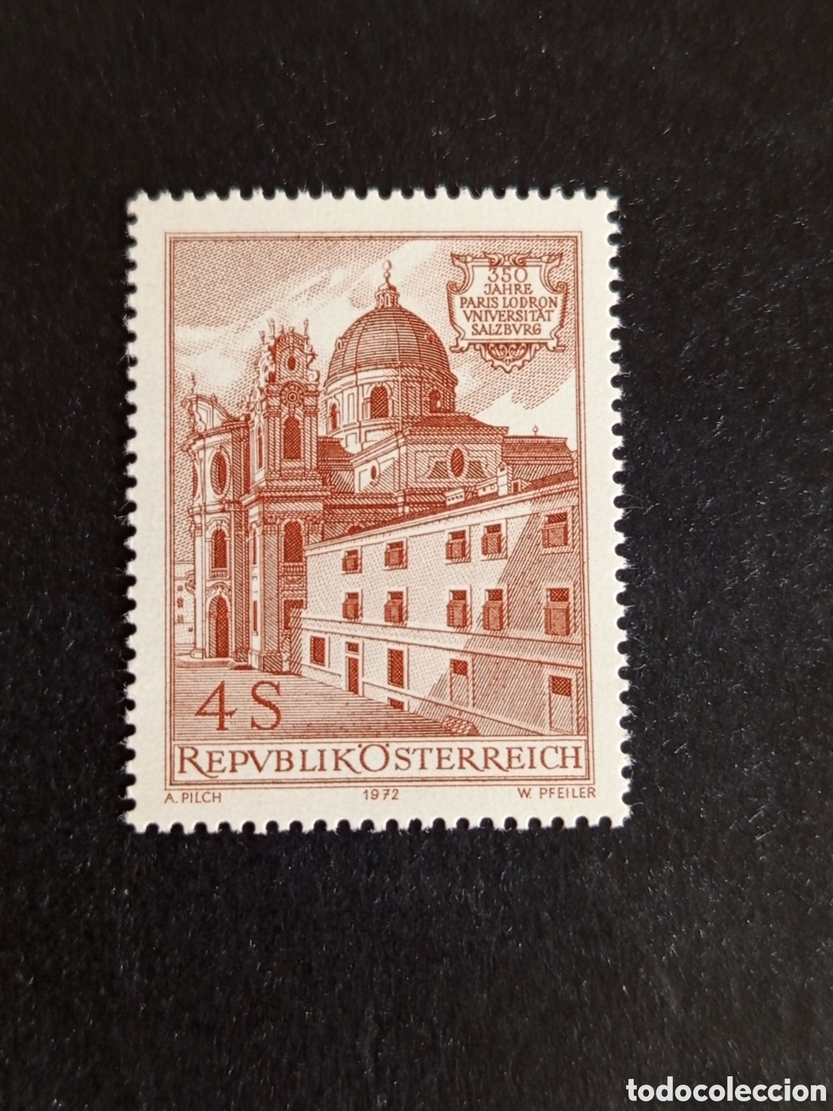 Sellos: AUSTRIA, 1972. Universidad Paris-Lodron (Salzburgo). Yvert 1231. Ver fotos. Pedido m&iacute;nimo 3 &euro;.