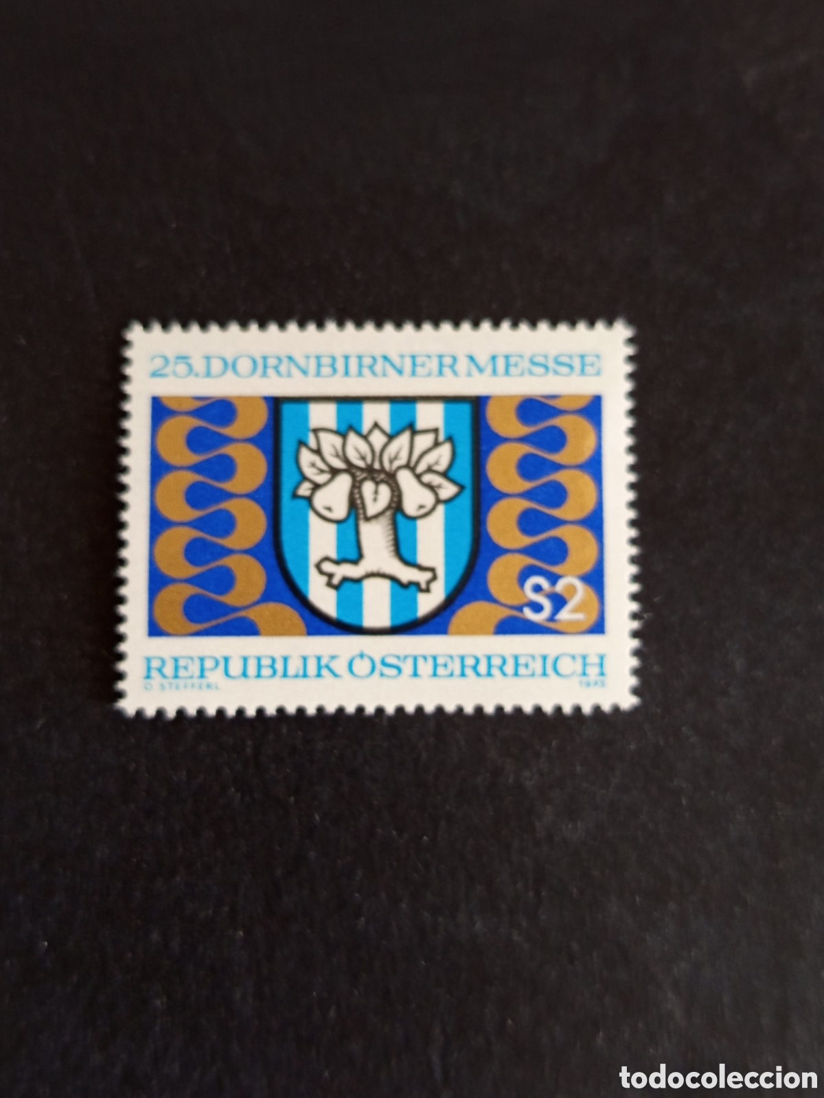 Sellos: AUSTRIA, 1973. Feria de Dornbirn. Escudo de armas. Yvert 1246. Ver fotos. Pedido m&iacute;nimo 3 &euro;.