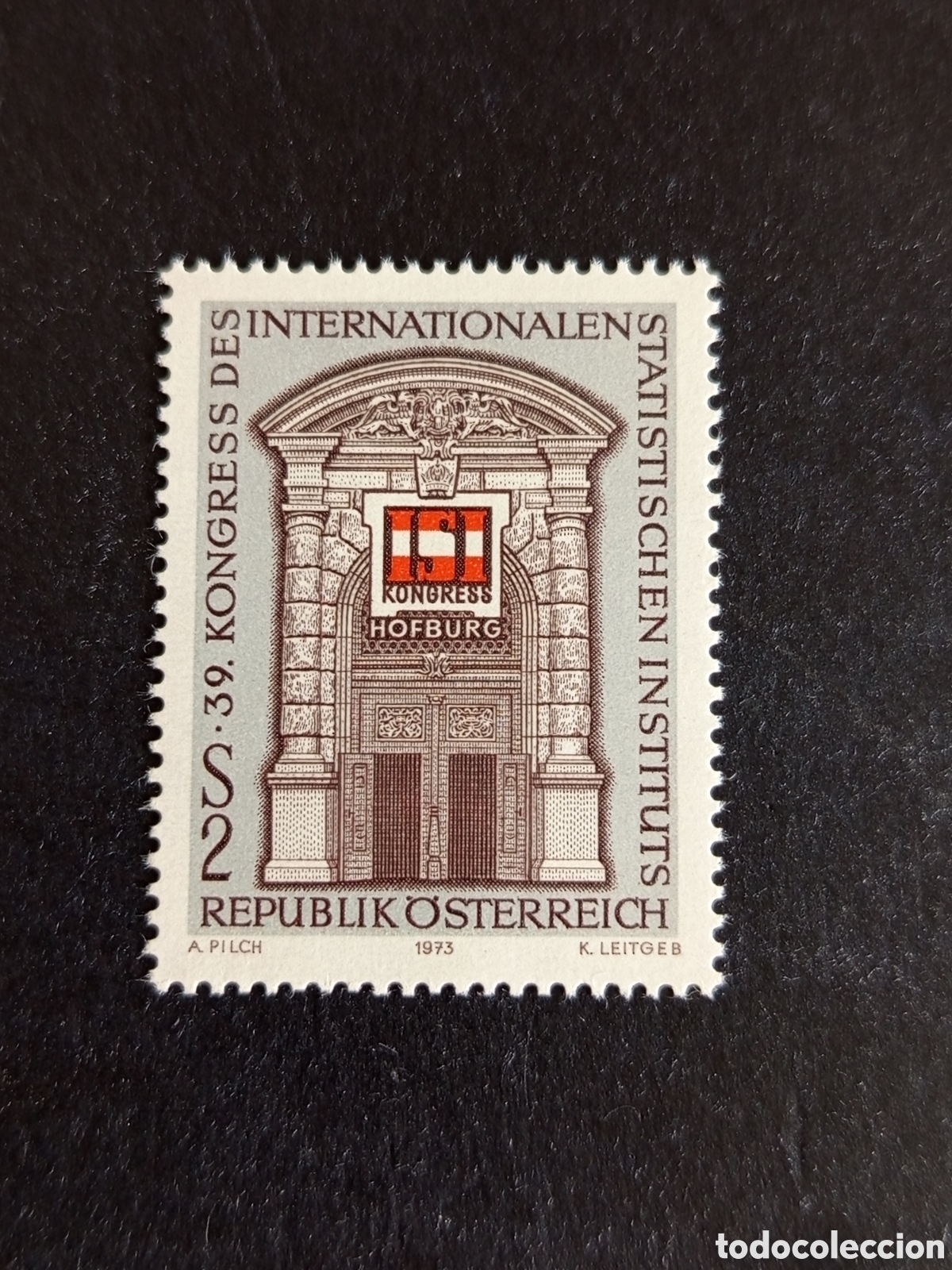 Sellos: AUSTRIA, 1973. Congreso de Estad&iacute;stica. Yvert 1249. Ver fotos. Pedido m&iacute;nimo 3 &euro;. Serie completa