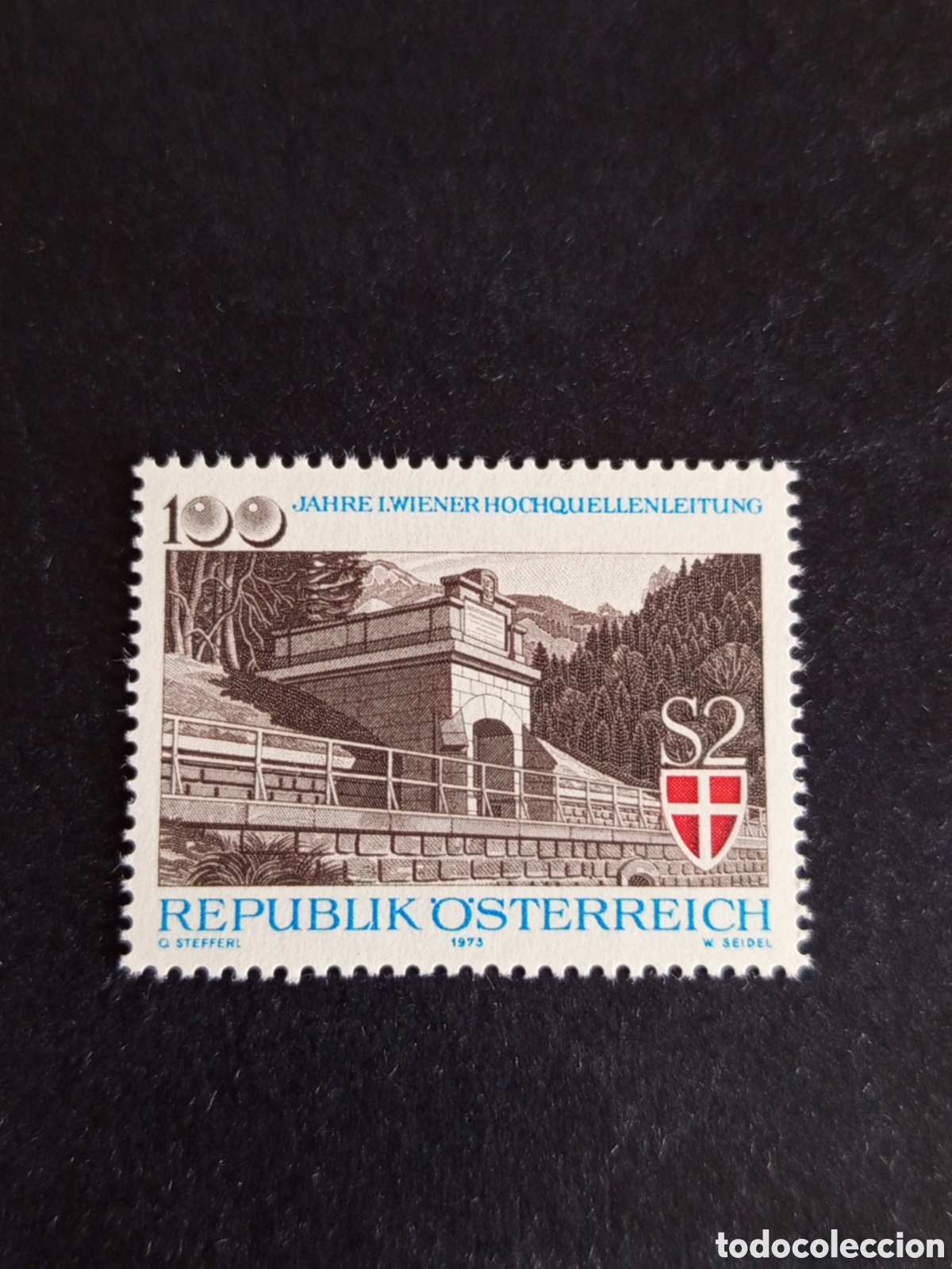 Sellos: AUSTRIA, 1973. Conducci&oacute;n de agua a Viena. Yvert 1258. Pedido m&iacute;nimo 3 &euro;. Ver fotos. Serie completa