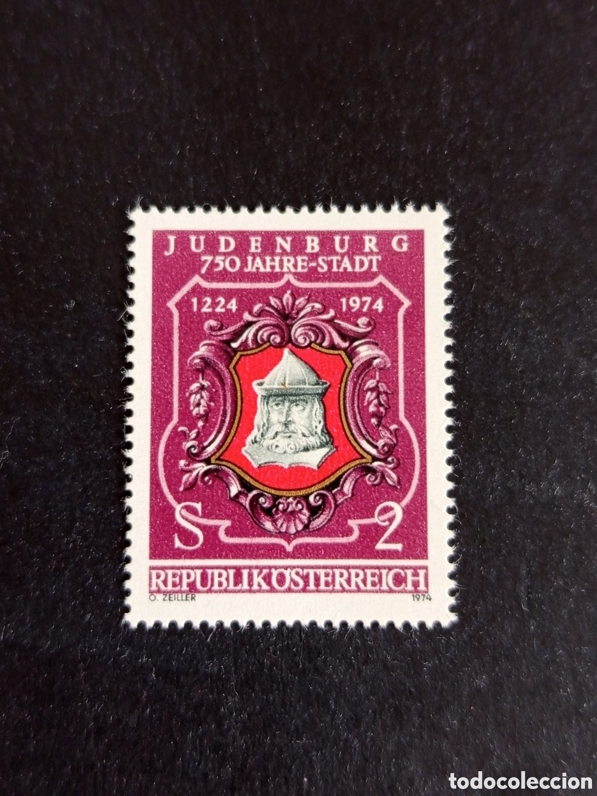 Sellos: AUSTRIA, 1974. Ciudad de Luxemburgo: escudo. Yvert 1273. Pedido m&iacute;nimo 3 &euro;. Ver fotos.Serie completa