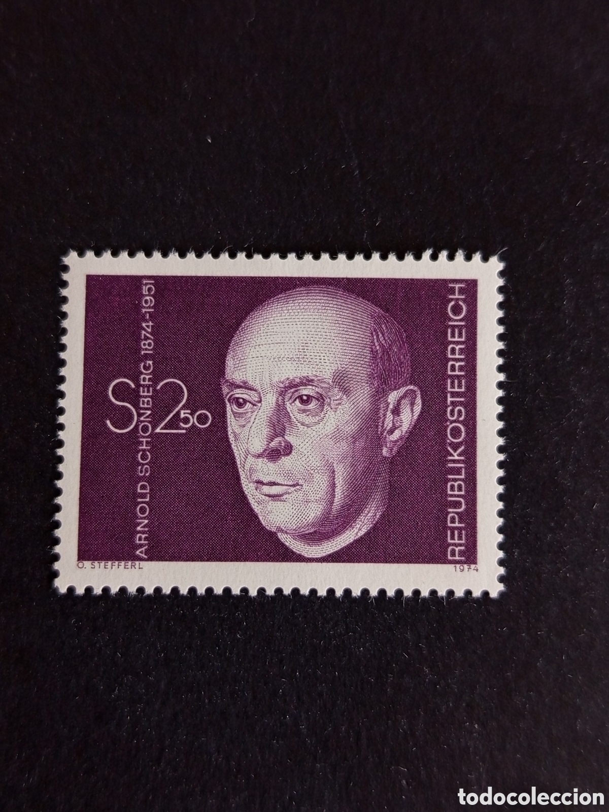 Sellos: AUSTRIA, 1974. Arnold Sch&ouml;nberg, compositor. Yvert 1292. Pedido m&iacute;nimo 3 &euro;. Ver fotos.Serie completa
