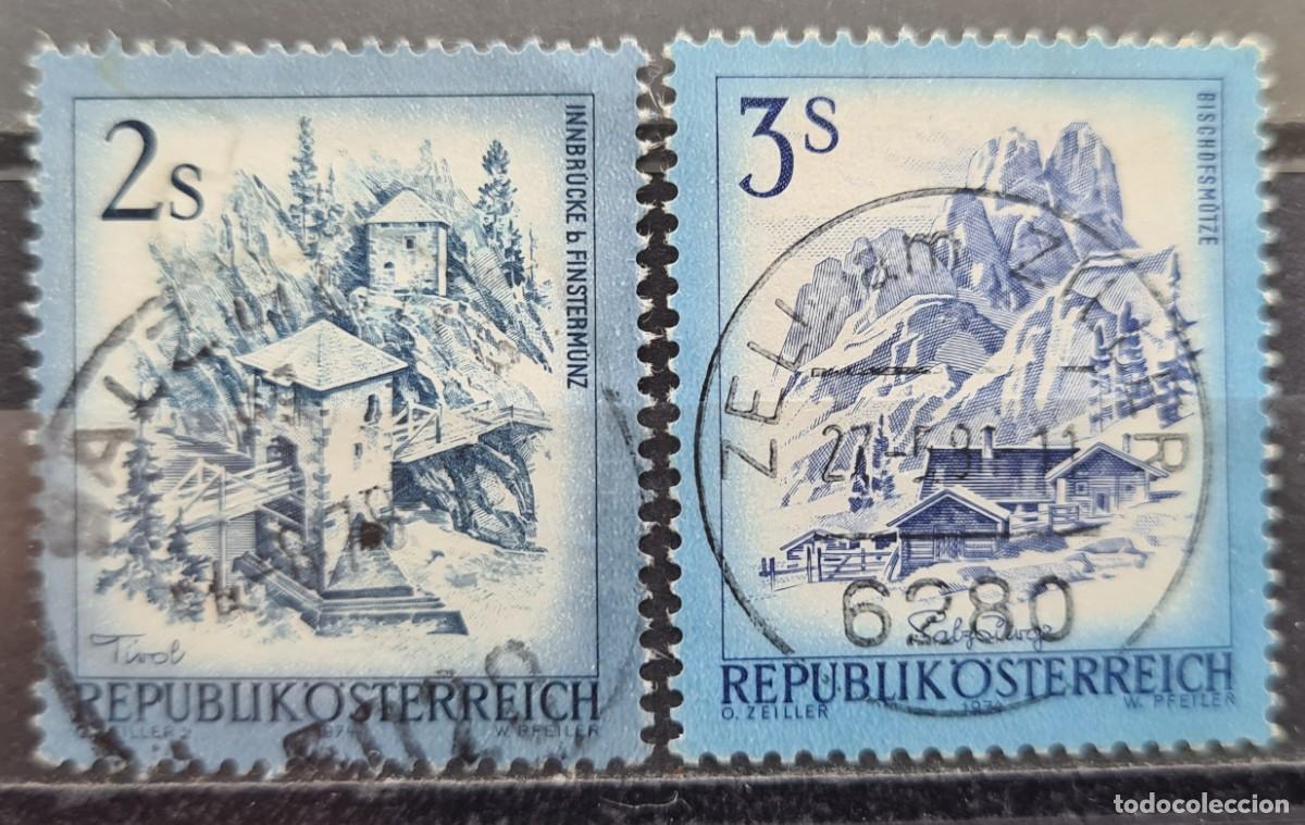 Sellos: Sello usados de Austria 1974: paisajes