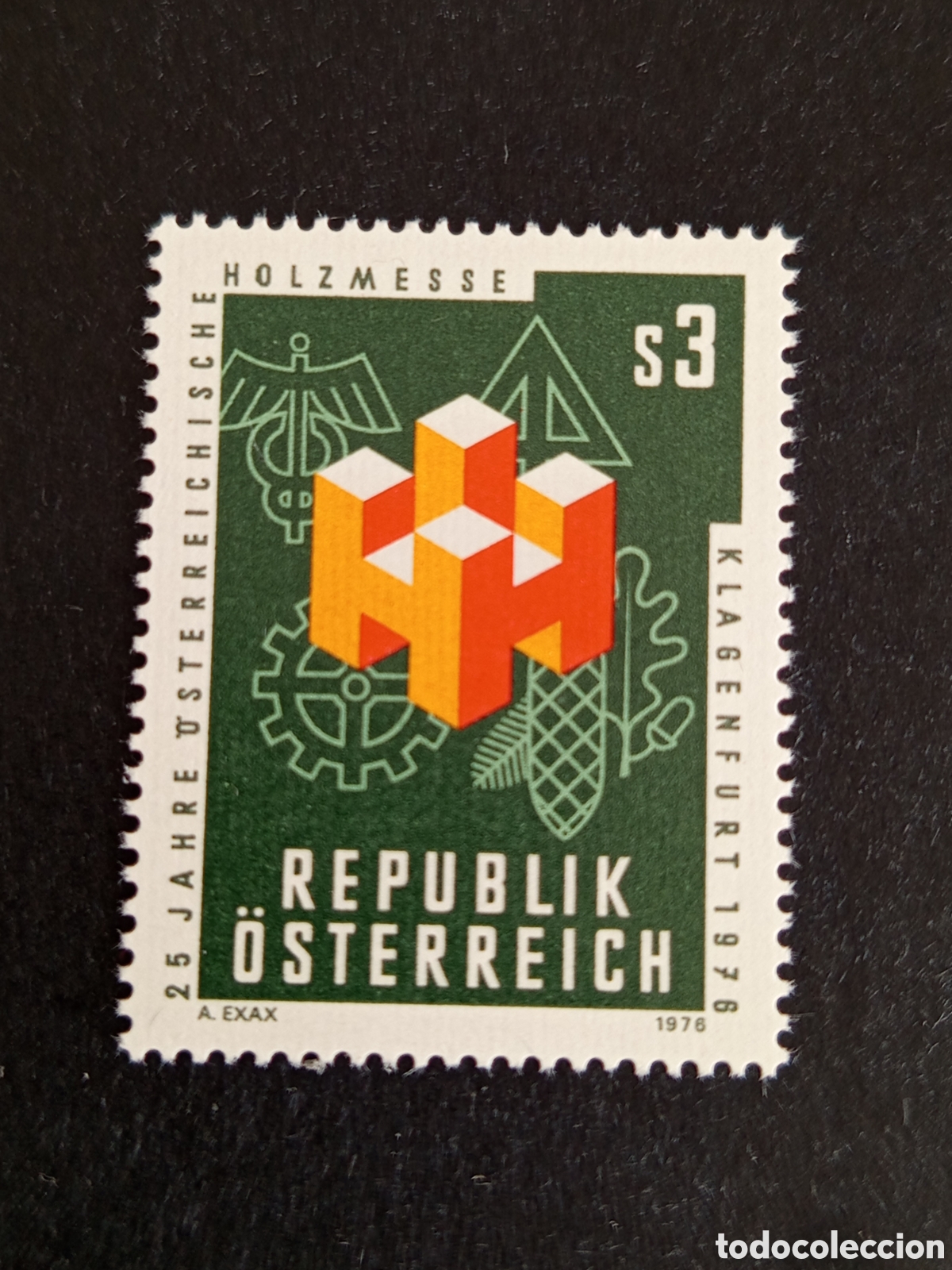 Sellos: AUSTRIA, 1976. Feria de la madera de Klagenfurt. Yvert 1346. Pedido m&iacute;nimo 3 &euro;. Ver fotos.